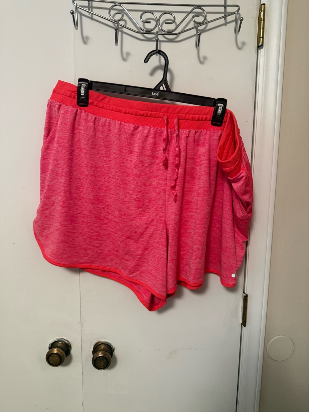 tek gear Hot Pink Heather Athletic Shorts with Drawstring